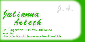 julianna arleth business card